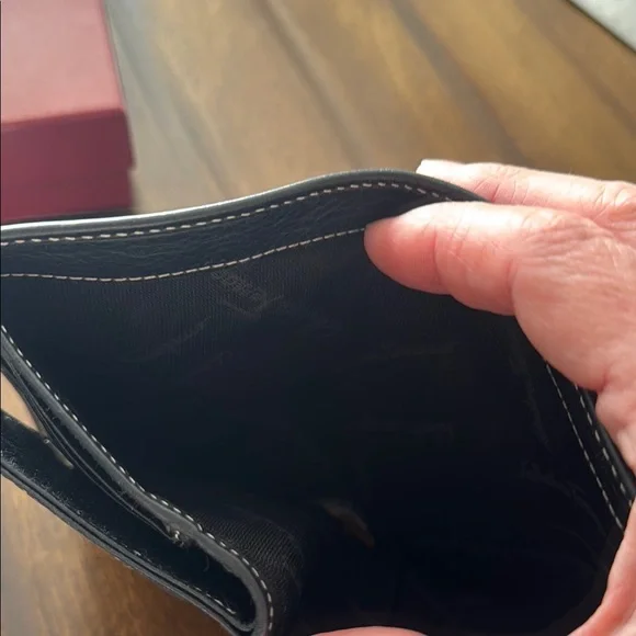 Vintage Ferragamo Black Calfskin Wallet